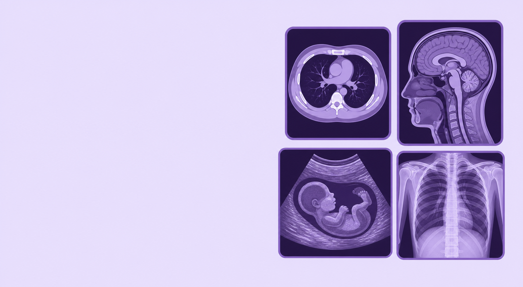 Radiologist reviewing diagnostic images alongside revenue cycle analytics.