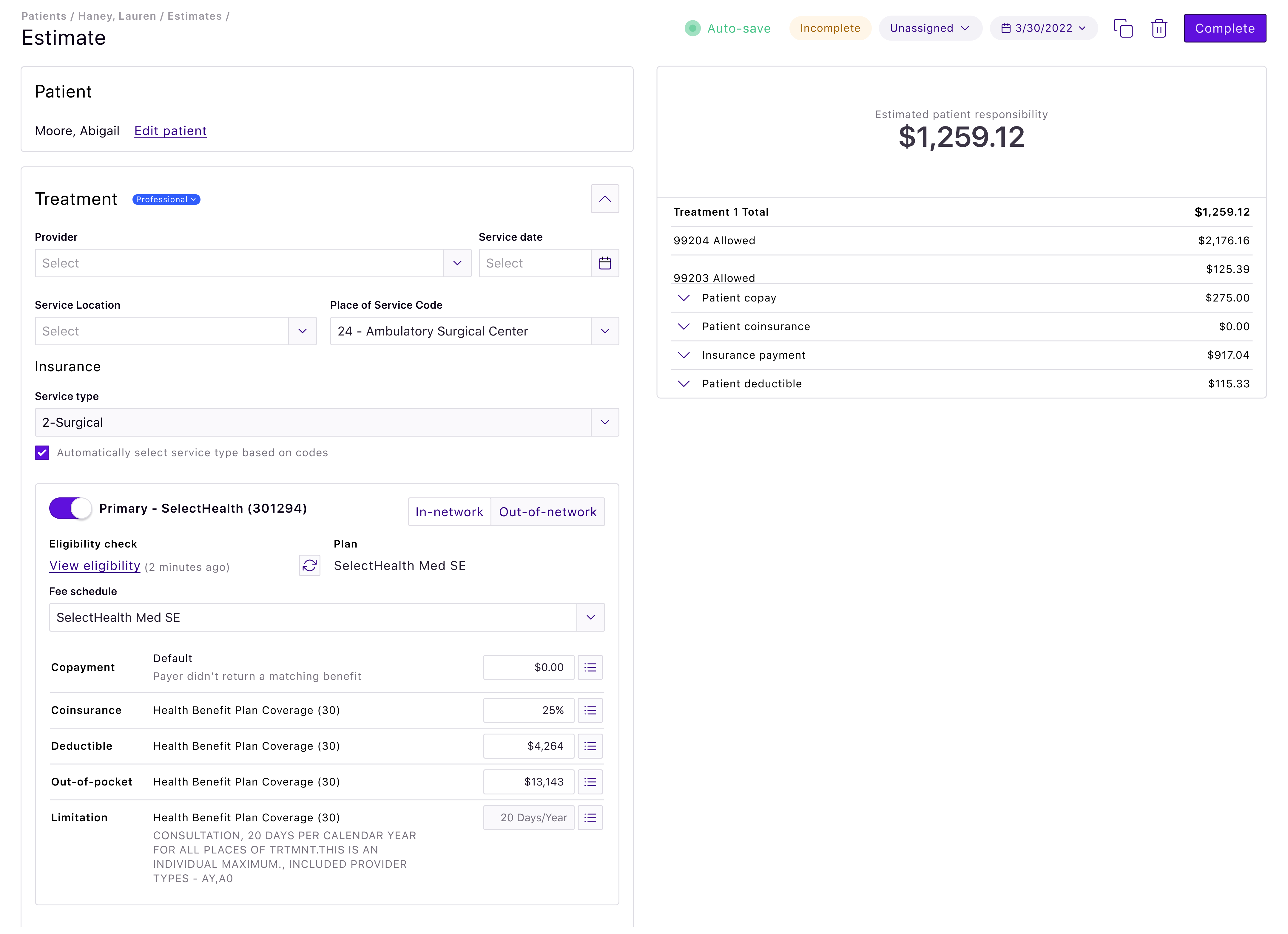 Estimate creator image