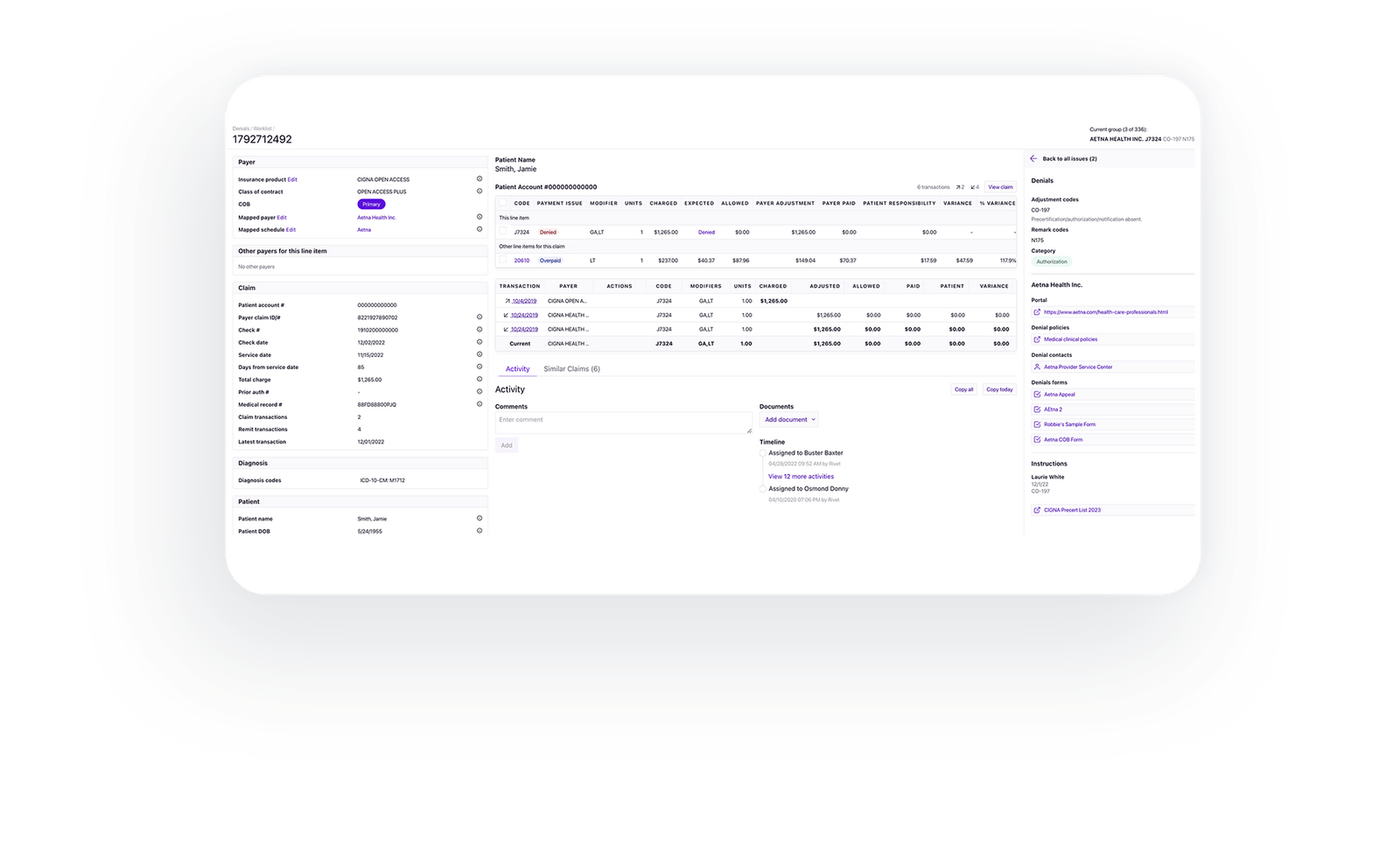 Denial management software image